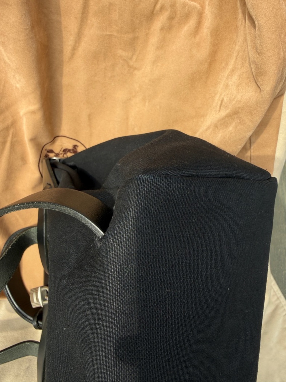 Hermès Herbag Backpack Black Toile Vache Hunter Palladium Full Set VTG Full Set - Picture 12 of 15